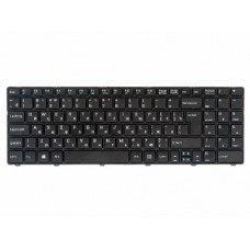 S1N-3ERU241-P92 Клавиатура для ноутбука MSI CR640, CX640, CX640D, CR643, A6400, A6405, cx640mx, cx640dx, ms-16y1, черная с рамкой, верт. Enter