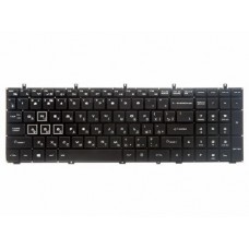 MP-12A36SU-430 Клавиатура для ноутбука DNS 0170720, 0123975, 0170728, 0164801, 0164802, Clevo W350, W370, Hasee A410, A430 Series, черная, без рамки, с подсветкой, гор. Enter.