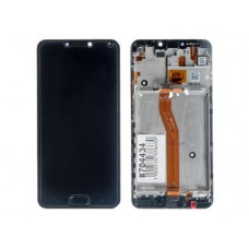 Дисплей в сборе с тачскрином , передней панелью и IO BD FPC для ASUS Zenfone 4 MAX ZC554KL, черный, с разбора