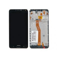 Дисплей в сборе с тачскрином , передней панелью и IO BD FPC для ASUS Zenfone 4 MAX ZC554KL, черный, с разбора, царапины