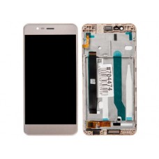 Дисплей в сборе с тачскрином и передней панелью для Asus ZenFone 3 Max ZC520TL золотой