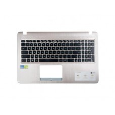 13NB0HE1AP0111 Клавиатура для ноутбука Asus X540YA, X540NV с топкейсом, светло-бронзовая, черные кнопки [13NB0HE1AP0111] (с разбора)