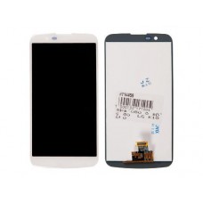 Дисплей в сборе с тачскрином для LG K10 (2016) K410 белый
