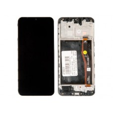 Дисплей в сборе с тачскрином и передней панелью для Samsung Galaxy M20 SM-M205 черный оригинал