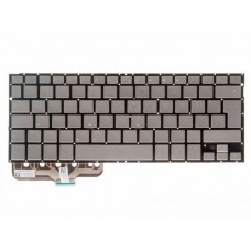 0KNB0-362BGE00 Клавиатура для ноутбука Asus UX301LA, серебристая, GE-раскладка (с разбора)