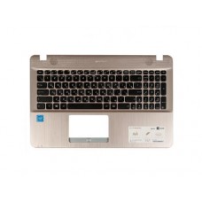 Клавиатура для ноутбука Asus X541U, X541S, K541U, K541S, S541U , S541L, A541U, A541S, F541U, F541S, D541S, R541S с топкейсом, золотистый (с разбора)