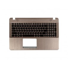 Клавиатура для ноутбука Asus X541U, X541S, K541U, K541S, S541U , S541L, A541U, A541S, F541U, F541S, D541S, R541S с топкейсом, золотистый, царапины (с разбора)