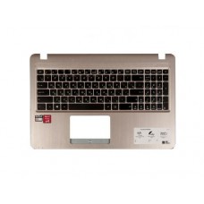 Клавиатура для ноутбука Asus F540L, F540S, R540L, R540S, R540Y, X540L, X540S, X540Y с топкейсом, золотистый