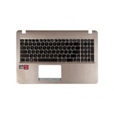 Клавиатура для ноутбука Asus F540L, F540S, R540L, R540S, R540Y, X540L, X540S, X540Y с топкейсом, золотистый, царапины (с разбора)